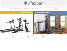 Tablet Screenshot of lifespanfitness.com